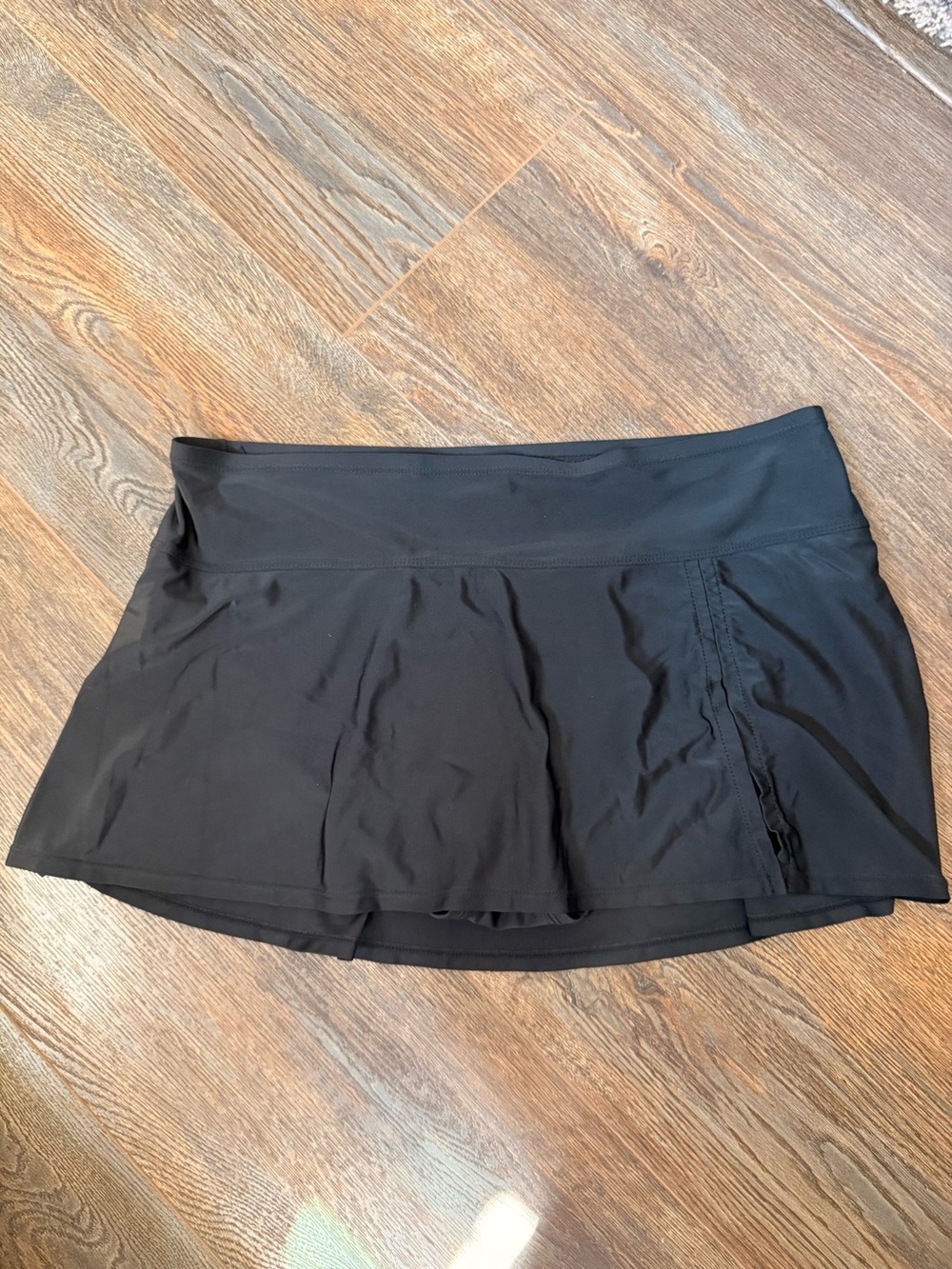 Kona Sol Black Swim Skirt with Built-In bikini